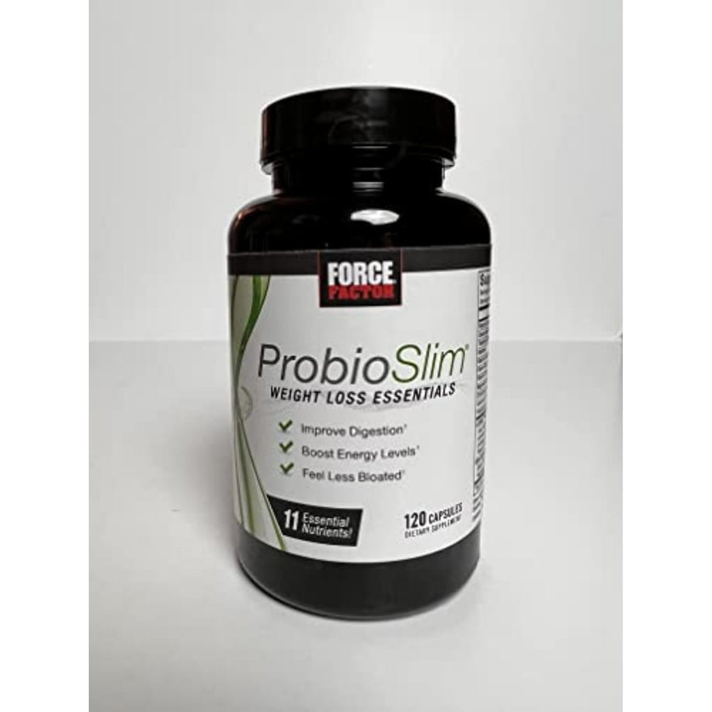Force Factor Probioslim Weight Loss Essentials, Weight Loss Pills for Women, Metabolism Booster, Appetite Suppressant with Probiotics, Prebiotic Fiber, Electrolytes & Green Tea Extract, 120 Capsules