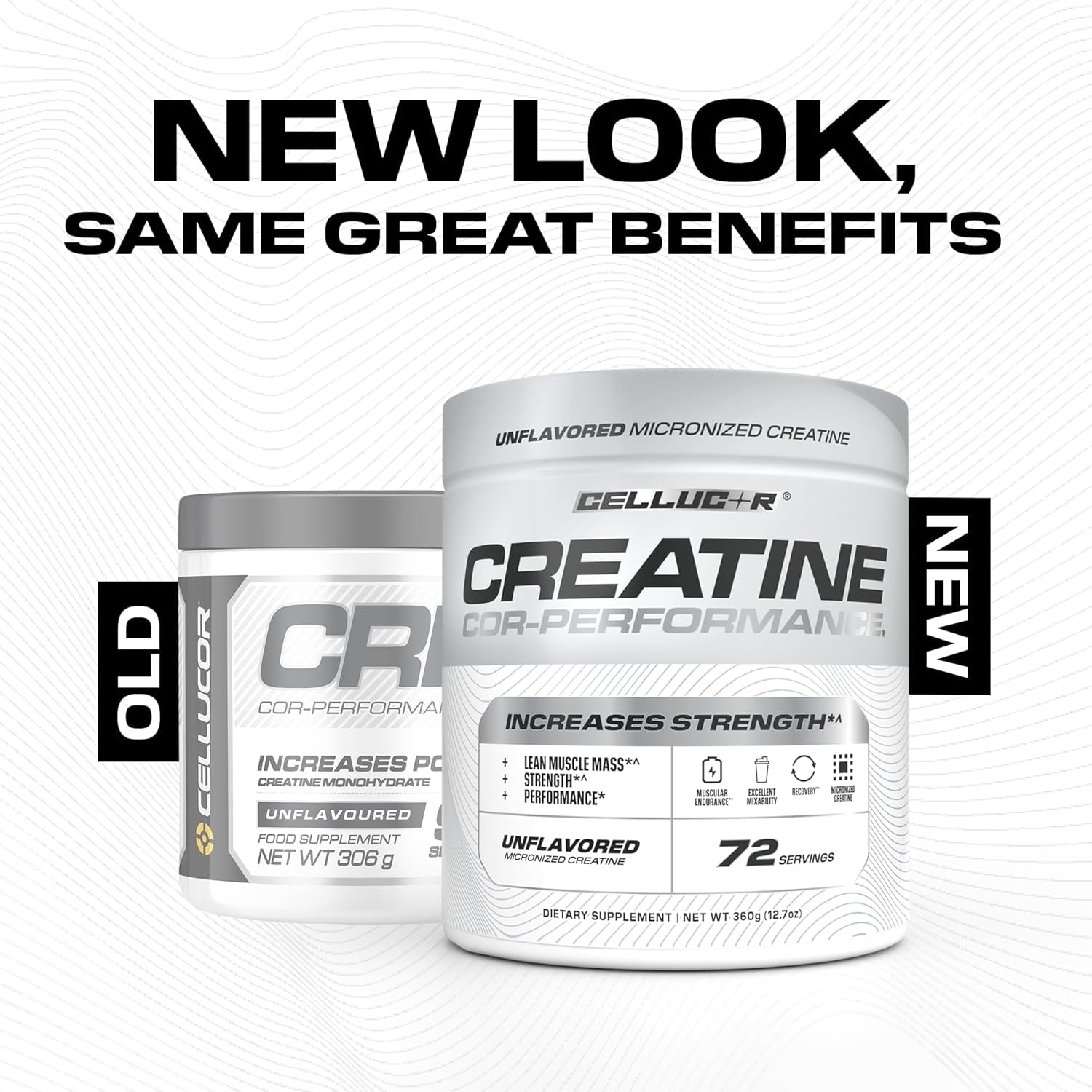 Cellucor Cor-Performance Creatine Monohydrate for Strength and Muscle Growth, 72 Servings