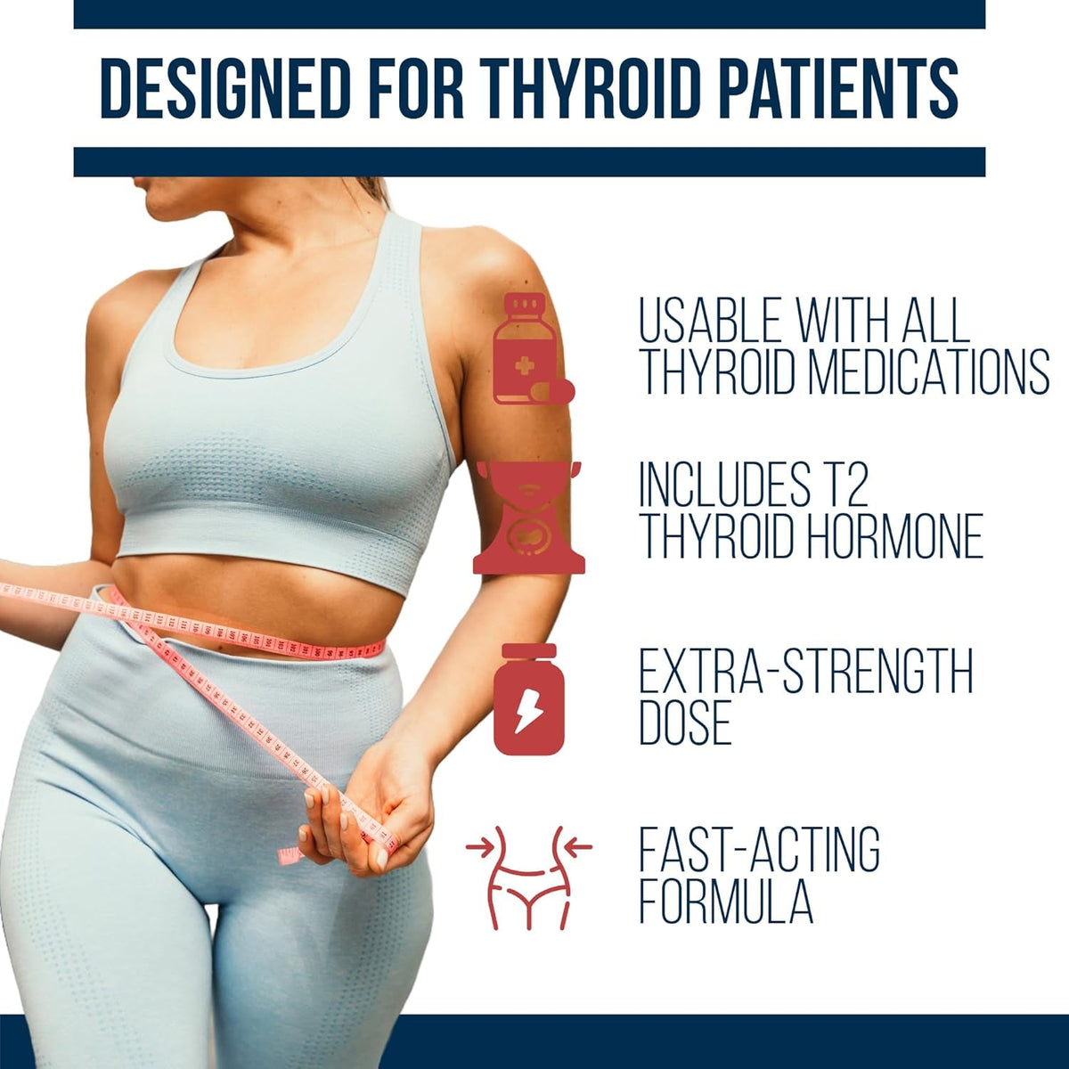 Dr. Westin Childs Thyroid Fat Burner - Fast Acting Thermogenic Weight Loss Supplement for Women & Men with Hypothyroidism, Hashimoto'S & Hyperthyroidism for Waist Trimming, Bloating, 30 Servings
