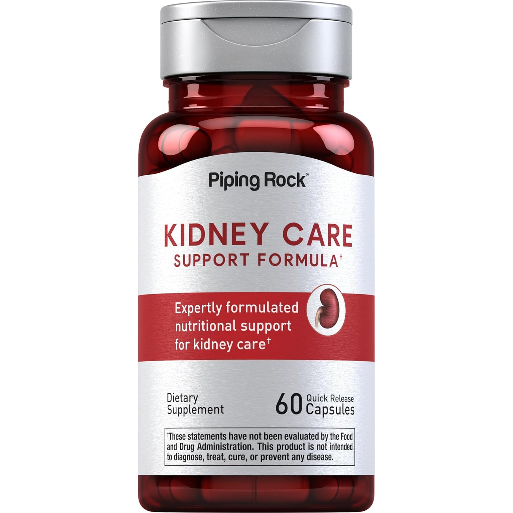 Piping Rock Kidney Support Supplement | 60 Capsules | Care & Restore Formula | for Men and Women | Non-Gmo, Gluten Free