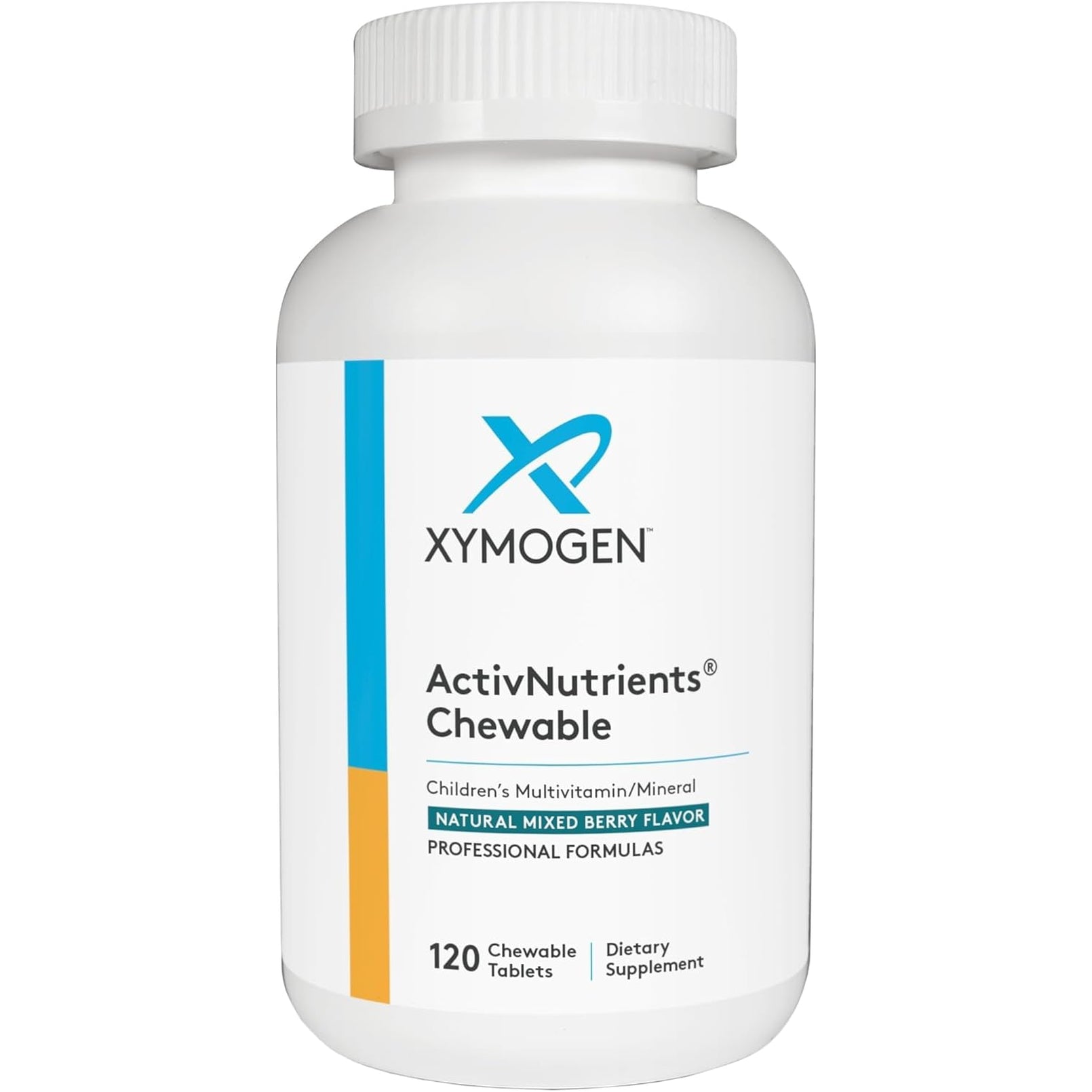 XYMOGEN Activnutrients Chewable - Children’S Multivitamin for Wellness Support - Antioxidant & Micronutrition Support - Non-Gmo & Gluten-Free - Mixed Berry Flavor - 120 Count
