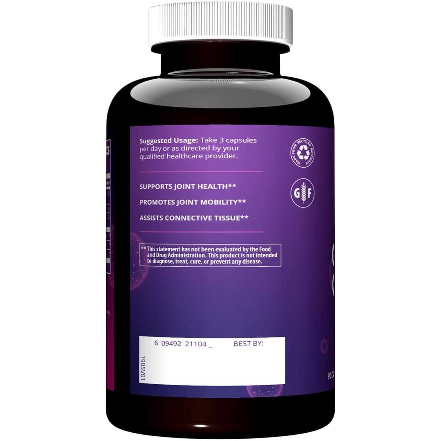 MRM Nutrition Glucosamine Chondroitin MSM - Joint Support Supplement with Glucosamine Sulfate, Chondroitin Sulfate & MSM for Cartilage & Mobility Health, for Women & Men, Gluten Free - 30 Servings