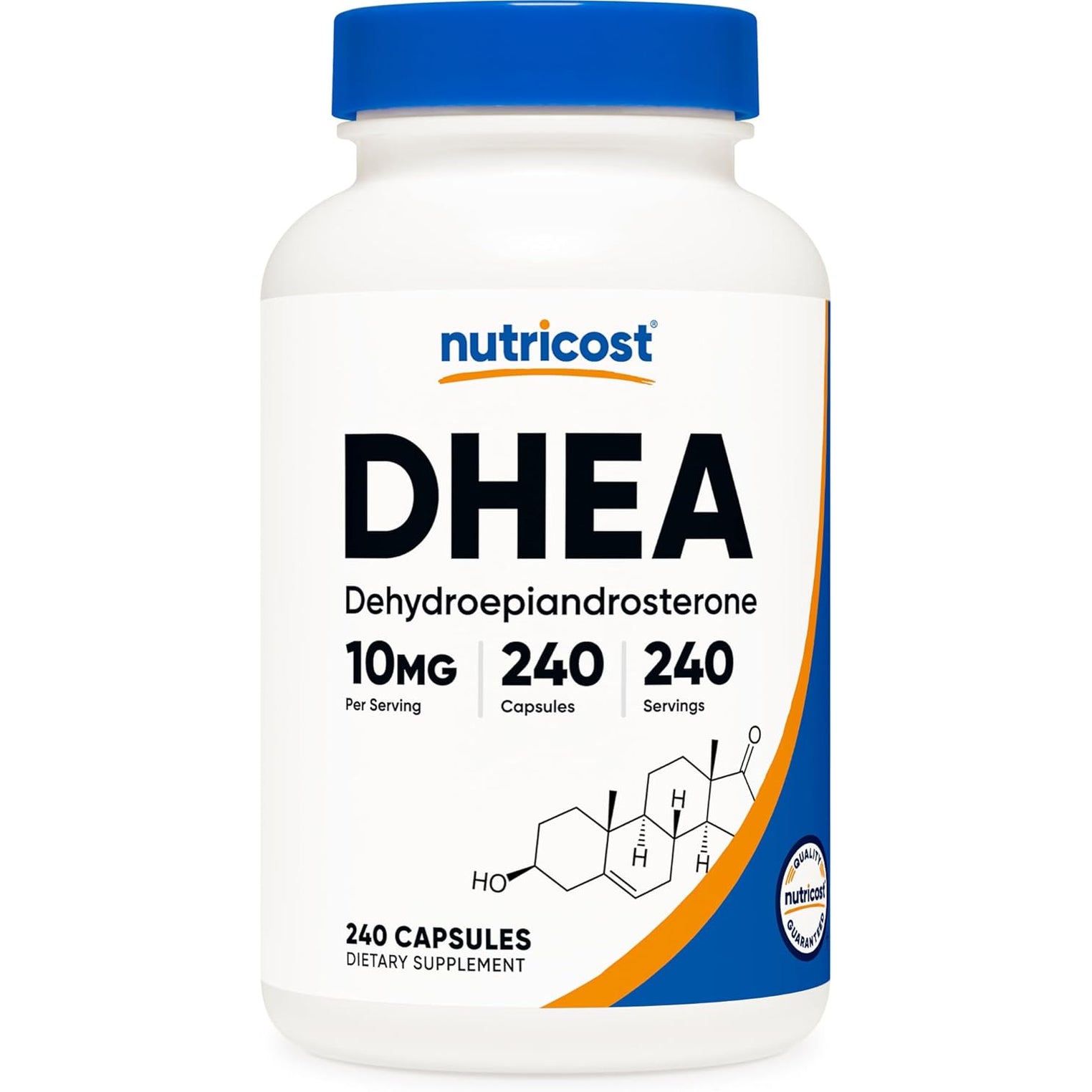 Nutricost DHEA (10Mg) 240 Capsules - Dehydroepiandrosterone, Vegetarian-Friendly, Gmo-Free