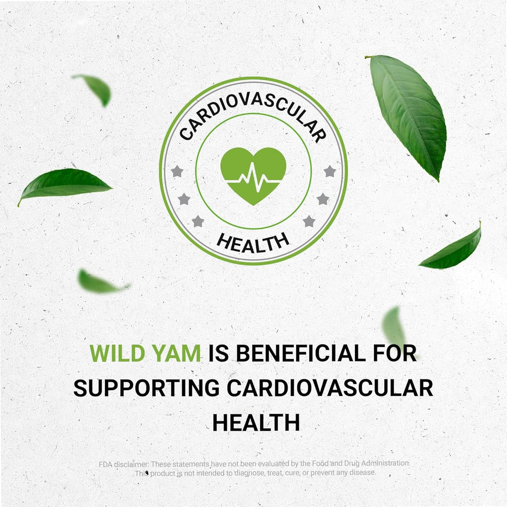 Secrets of the Tribe Wild Yam Alcohol-Free USDA Organic Tincture (Glycerite) 695 Mg Responsibly Farmed Wild Yam (Dioscorea Villosa) Dried Root (2 Fl Oz) Hormone Support Supplement