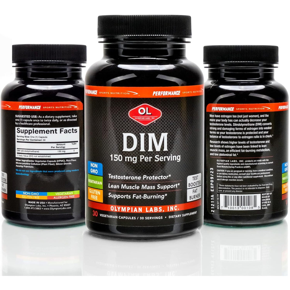 Olympian Labs DIM 150Mg - DIM Diindolylmethane Supplement Capsules Supporting Hormone Balance, Clear Skin, PCOS, & Aid in Fitness Regimes - 30 Capsules (30 Day Supply)