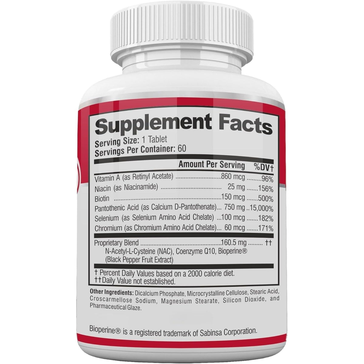 Acnetame Acne Pills- Vitamin Supplements for Acne Treatment- Natural Clear Skin from Hormonal Cystic Pimples- Oily Skin Vitamins Pill for Women, Teen, Men, & Adults 60 Tablets