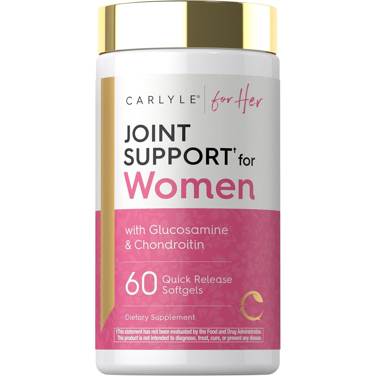 Carlyle Joint Support for Women | 60 Softgels | Complex with Omega-3 and Collagen Peptides | Non-Gmo, Gluten Free