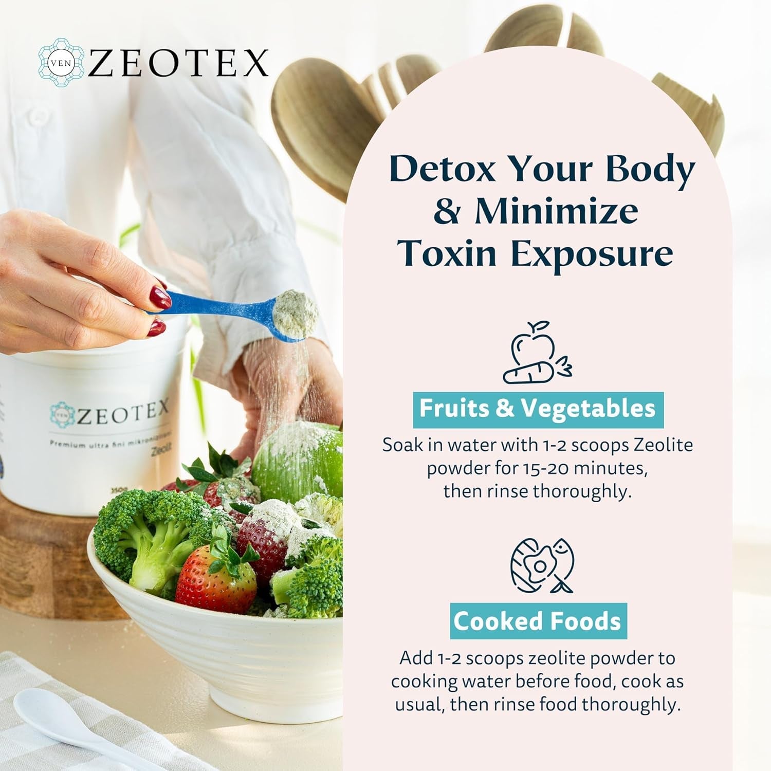 350G Zeolite Detox Powder – Clinoptilolite Supplement for Full Body Cleanse, Gut Health, Energy, Immune & Ph Support | Natural Mineral