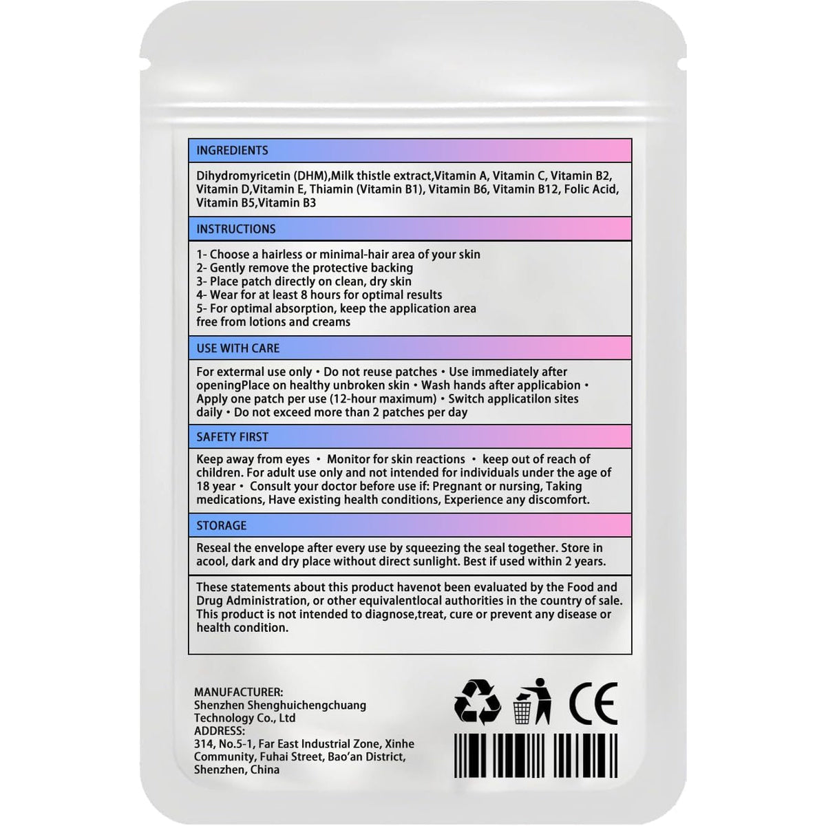 24 Pack Party Care Patches, Hangover Patch - Skin-Friendly Self-Adhesive Patches, Natural Ingredients, Long Lasting Sticky Design for Daily Party Recovery & Refresh
