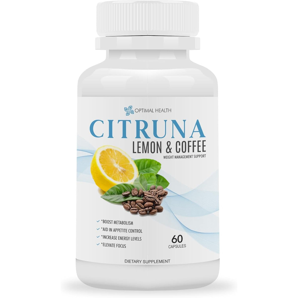 Lemon and Coffee Fat Burner - for Men and Women - Burn Fat, Boost Metabolism, Increase Energy Levels, Aid in Appetite Control, Elevate Focus - 60 Capsules