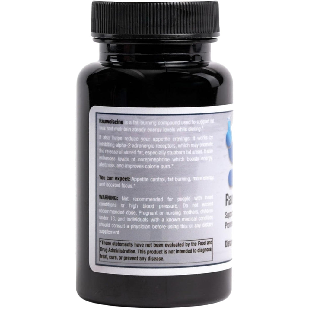 Rauwolscine Yohimbine HCL Dietary Supplement - 3Mg per Capsule, 90 Capsules Once a Day | Supports Energy, Focus, Performance and Healthy Metabolism