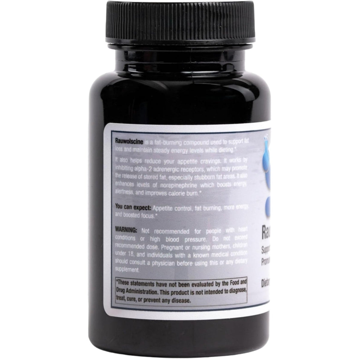 Rauwolscine Yohimbine HCL Dietary Supplement - 3Mg per Capsule, 90 Capsules Once a Day | Supports Energy, Focus, Performance and Healthy Metabolism