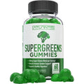 Atlantis Nutrition Supergreens Gummies - Daily Green Superfoods Supplement with Spinach, Broccoli, Moringa, Beet Root, Celery, Green Tea, & Acai for Immunity Support - Natural Raspberry Flavor, 60 Cnt