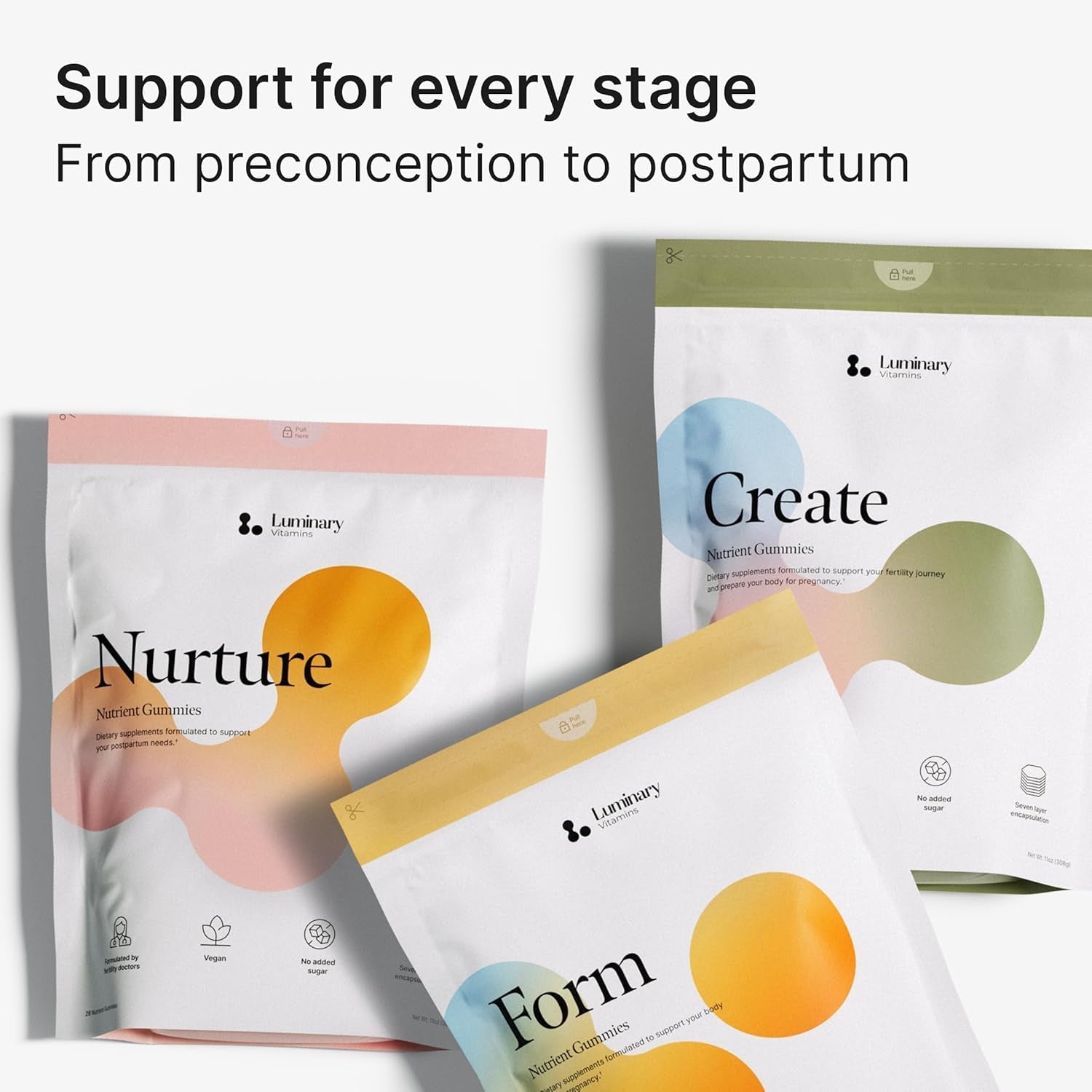 Create for Women | Ivf-Doctor Formulated Fertility Gummy | 600Mg Coq10 + 27Mg Iron + 1200Mcg Folic Acid | Preconception & Egg Quality Support | Vegan & No Added Sugar (28 Day Supply)