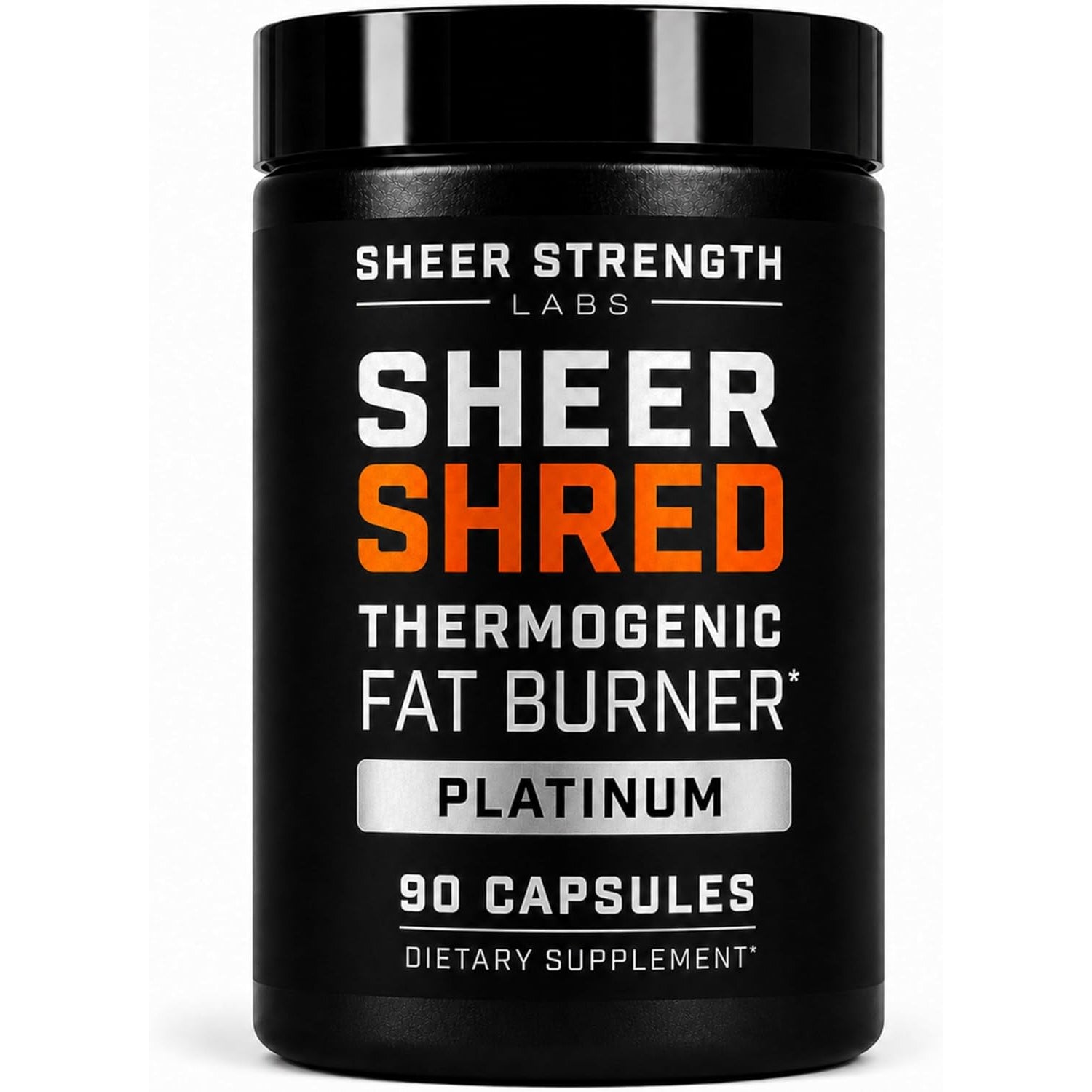 Sheer Strength Labs Burner for Men - Clinically Backed Dose, Strongest Formula - Made in USA - Premium Blend of Rauwolscine, L-Carnitine, Capsaicin. 30 Servings