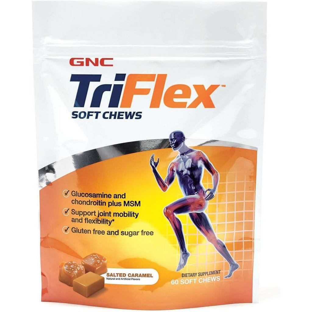 GNC Triflex Soft Chews, Salted Caramel, 60 Soft Chews, Supports Joint Health