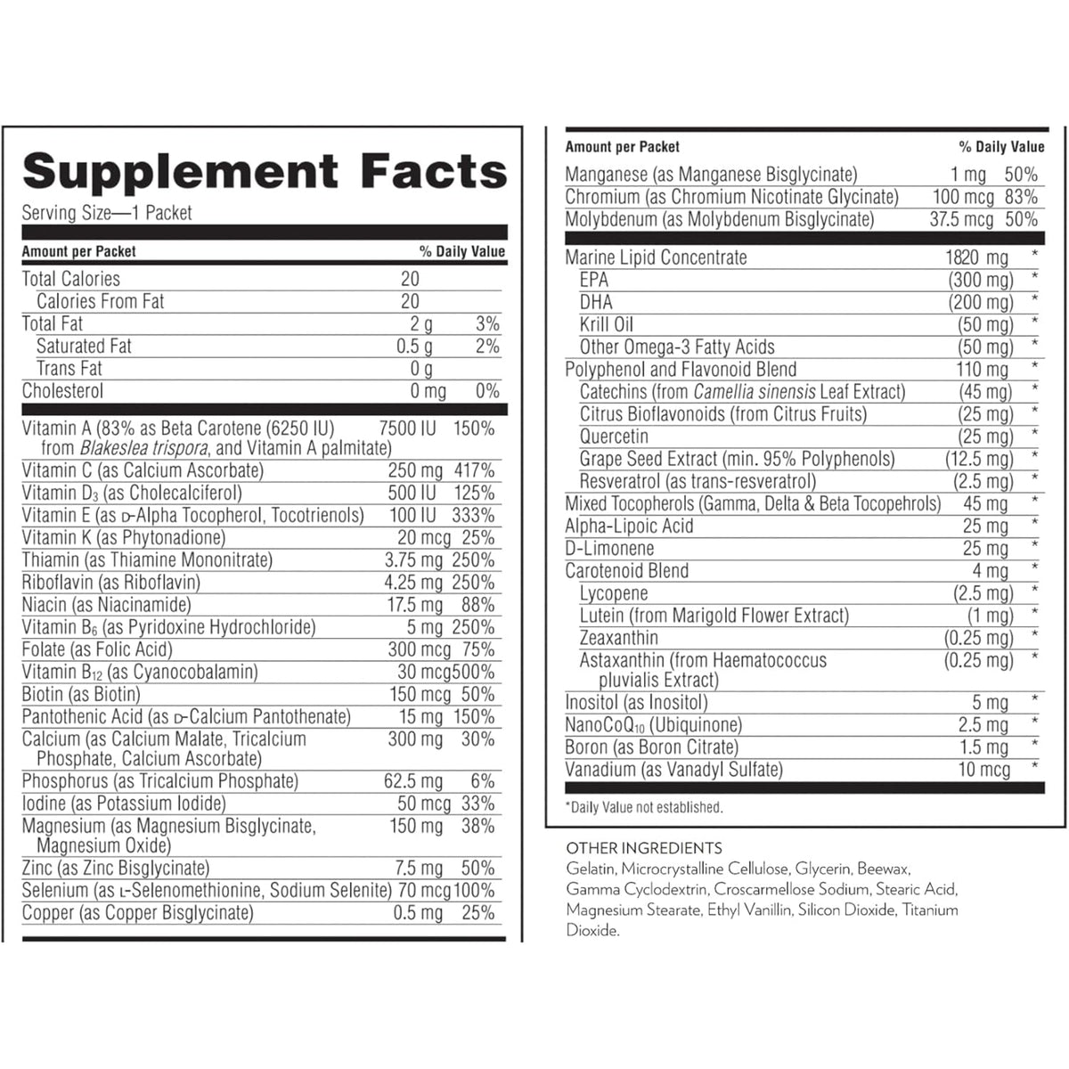 Nu Skin Pharmanex Lifepak Nano | Daily Supplement with Essential Nutrients | Boosts Overall Health, Immunity, and Vitality | Convenient & On-The-Go Nutrient Packets for Active Lifestyles | 60 Packets