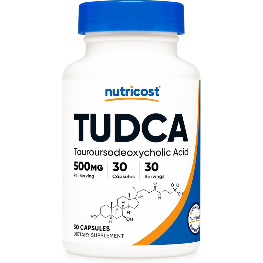 Nutricost Tudca 500Mg, 30 Capsules (Tauroursodeoxycholic Acid) - Premium Quality, Gluten Free