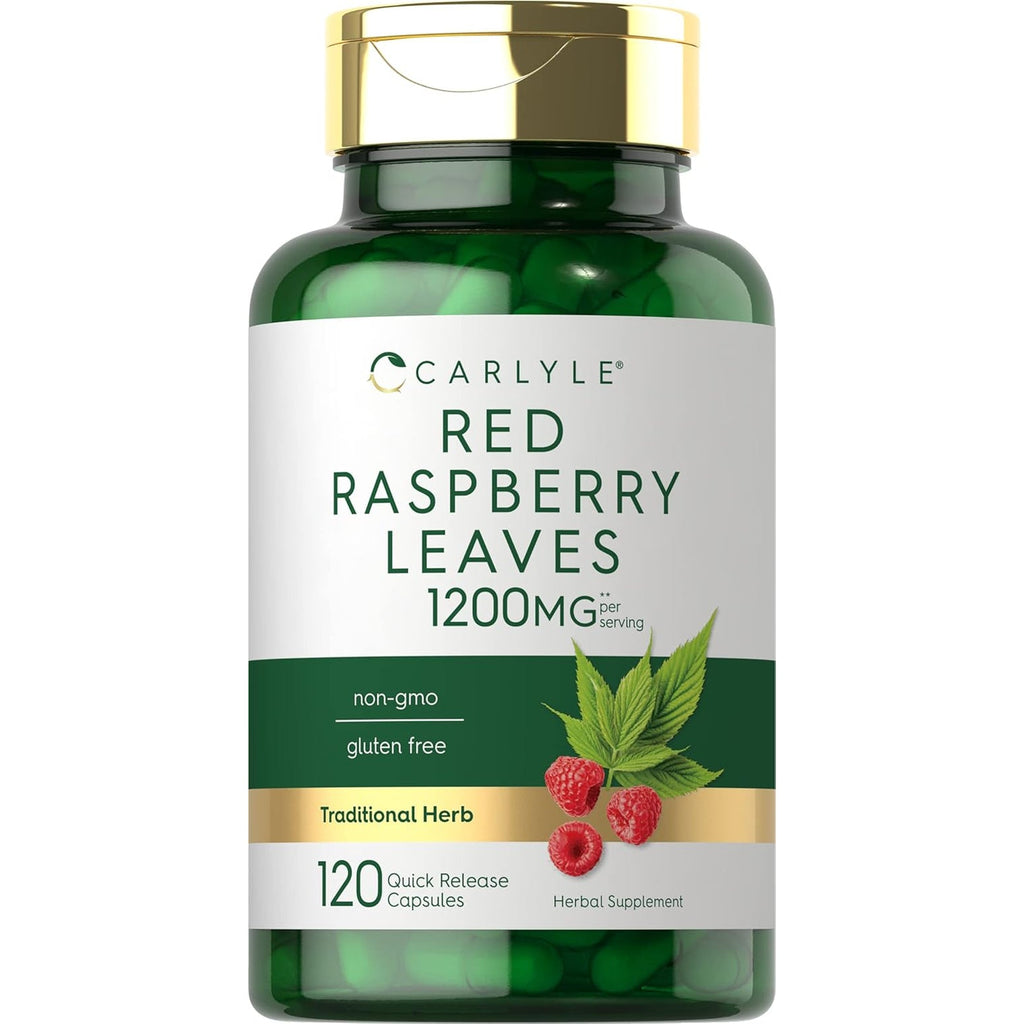 Carlyle Red Raspberry Leaf Capsules | 120 Count | Traditional Herbal Extract | Non-Gmo and Gluten Free Formula