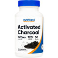 Nutricost Activated Charcoal 520Mg, 120 Capsules - Premium Powder, Non-Gmo & Gluten Free