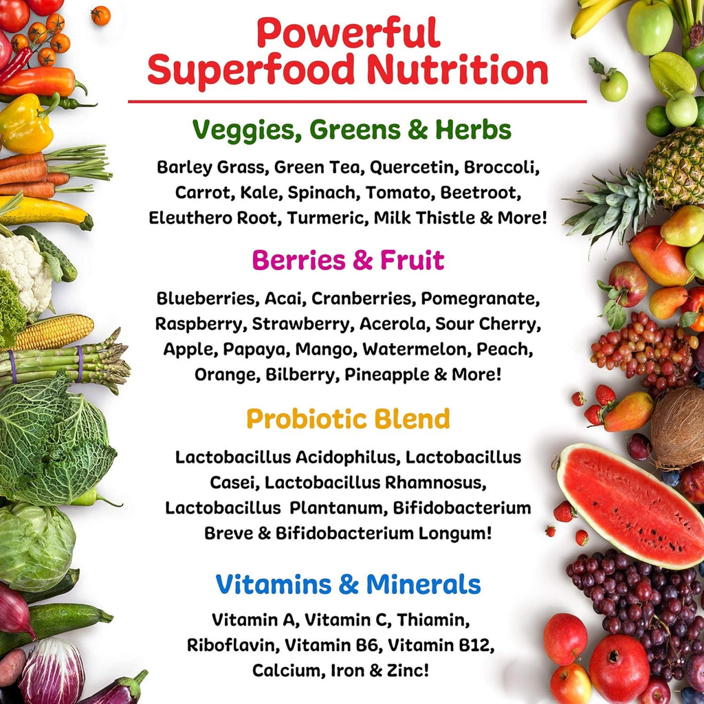 New Vitality Ruby Reds | Delicious Reds Powder Fruit & Vegetable Supplement with Potent Vitamins, Minerals, Enzymes, Herbs, Nutrients and Probiotics for Overall Health 11 Oz. (30 Servings)