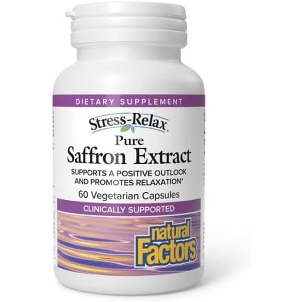 Natural Factors Stress-Relax Affron Saffron Extract 28 Mg, 30 Vegetarian Capsules
