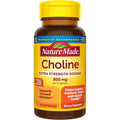 Nature Made Extra Strength Dosage Choline Supplements 800 Mg per 3 Capsules, Brain Health, Mood, Muscle & Liver Support, Vegetarian, 60 Capsules, 20 Day Supply
