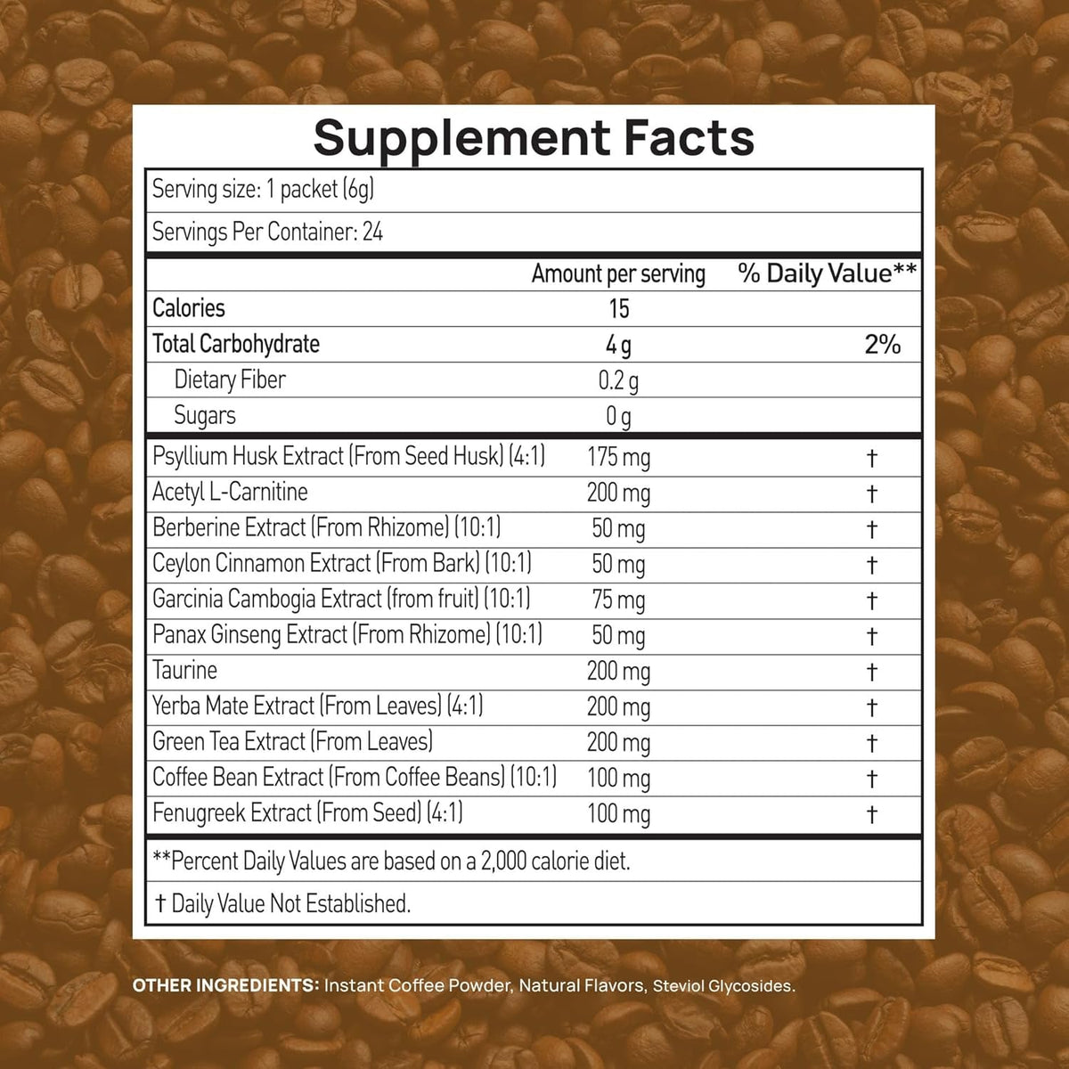 Slim Coffee GLP-1 Supplement | GLP 1 Booster to Control Appetite and Cravings | Great Tasting Metabolic Support - Coffee Bean Extract, Green Tea, Yerba Mate (Caramel)