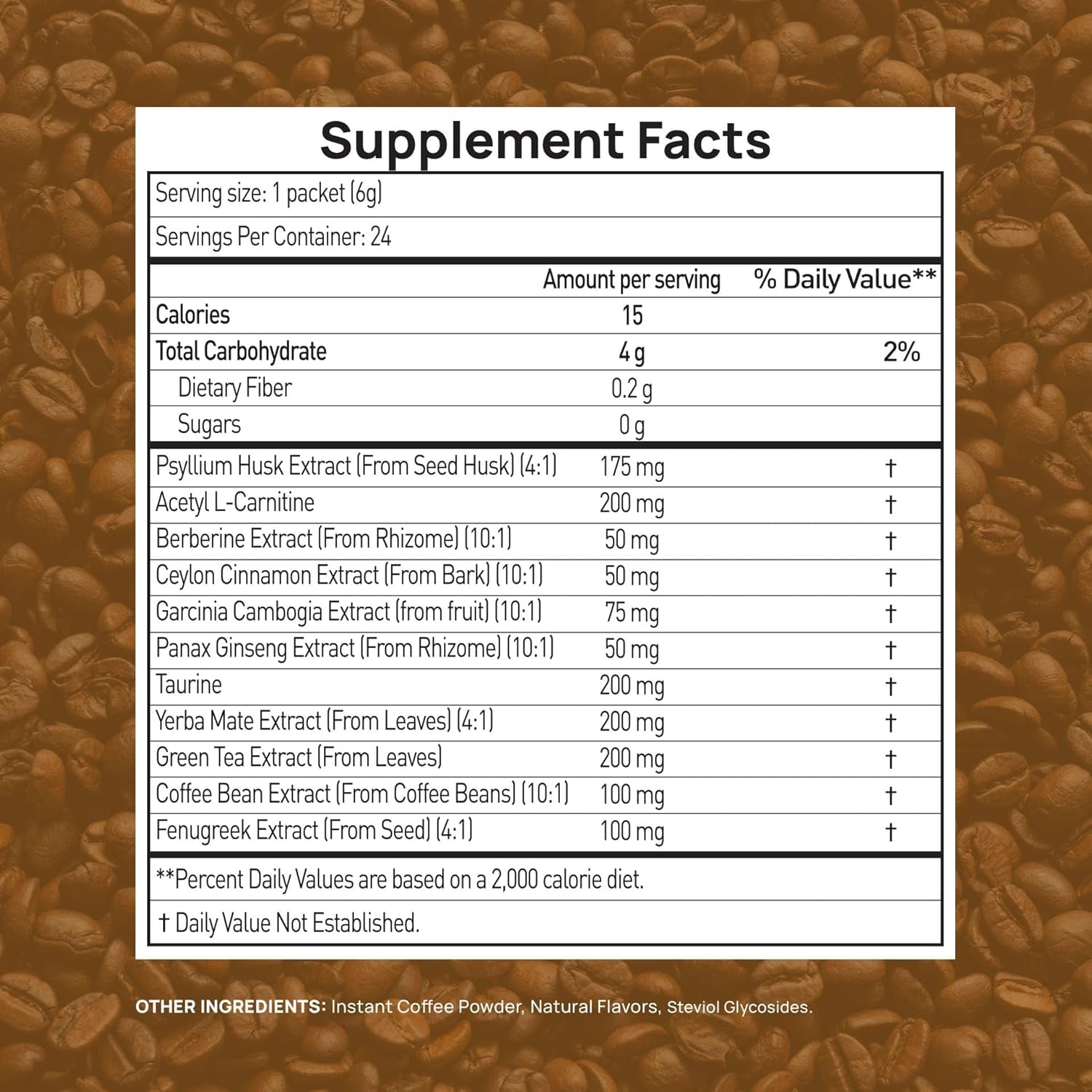 Slim Coffee GLP-1 Supplement | GLP 1 Booster to Control Appetite and Cravings | Great Tasting Metabolic Support - Coffee Bean Extract, Green Tea, Yerba Mate (Caramel)