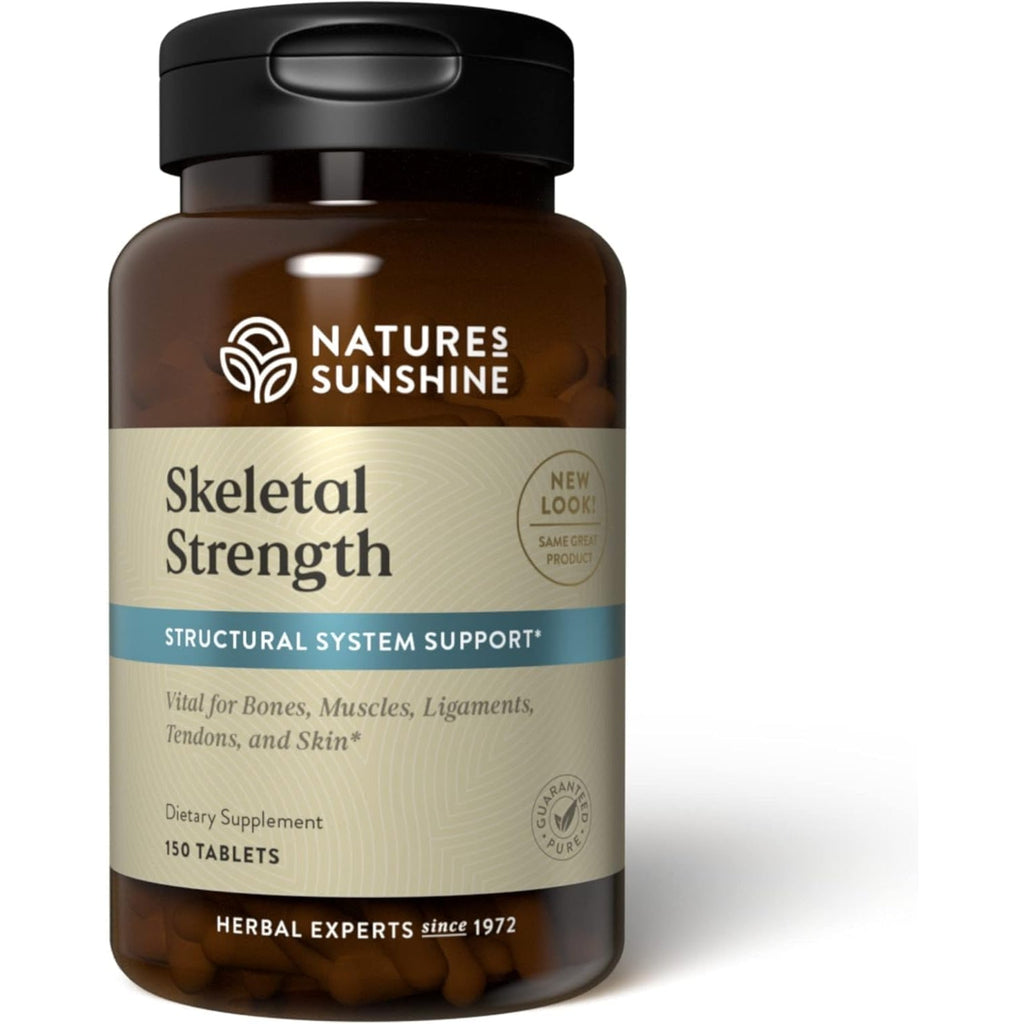 Nature'S Sunshine Skeletal Strength, 150 Tablets | Bone Health Supplements for Women and Men with Calcium, Magnesium, Iron, Manganese, and Vitamin D, C, A, and B