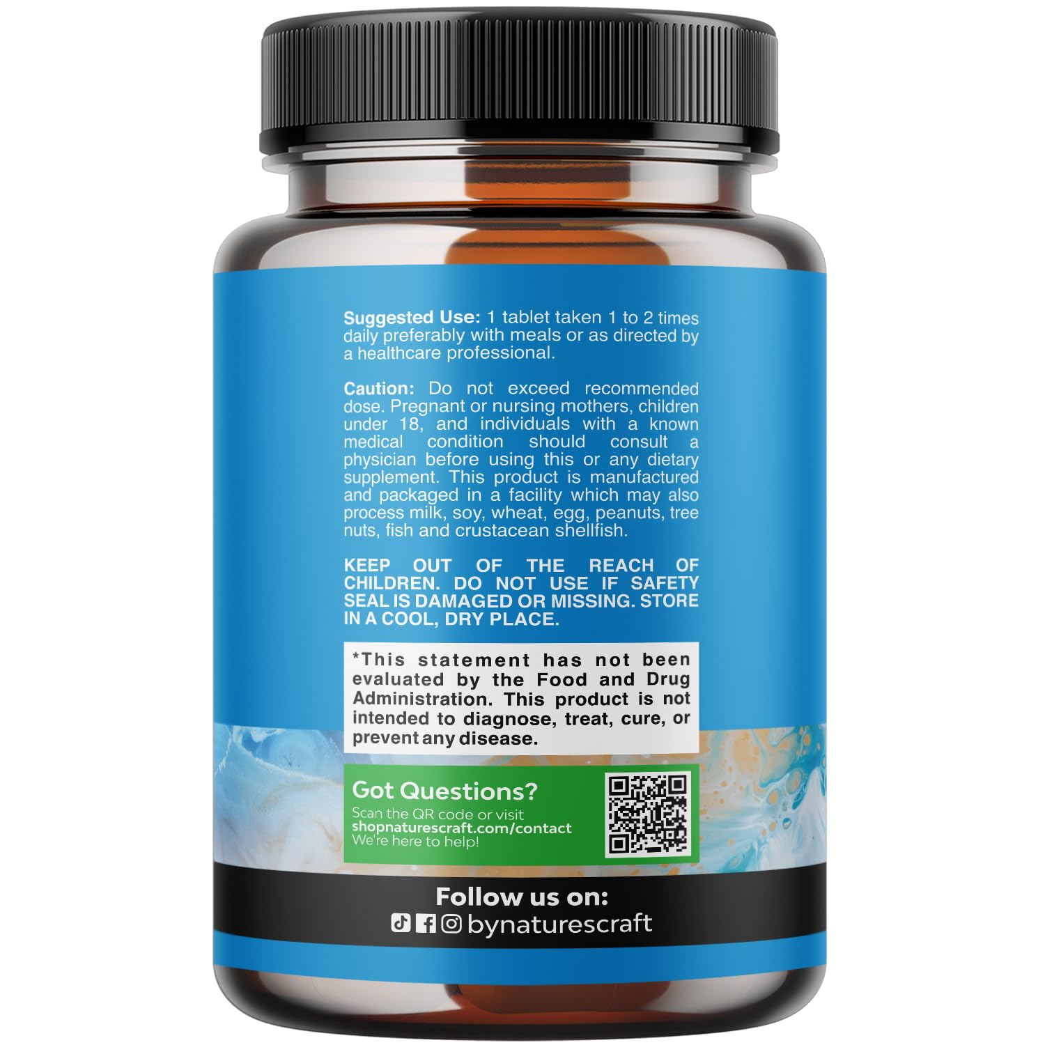 Natures Craft Plant Sterols Complex with Beta Sitosterol - 500Mg Beta-Sitosterol Sterols and Stanols Supplement for Prostate Support - 90 Tablets