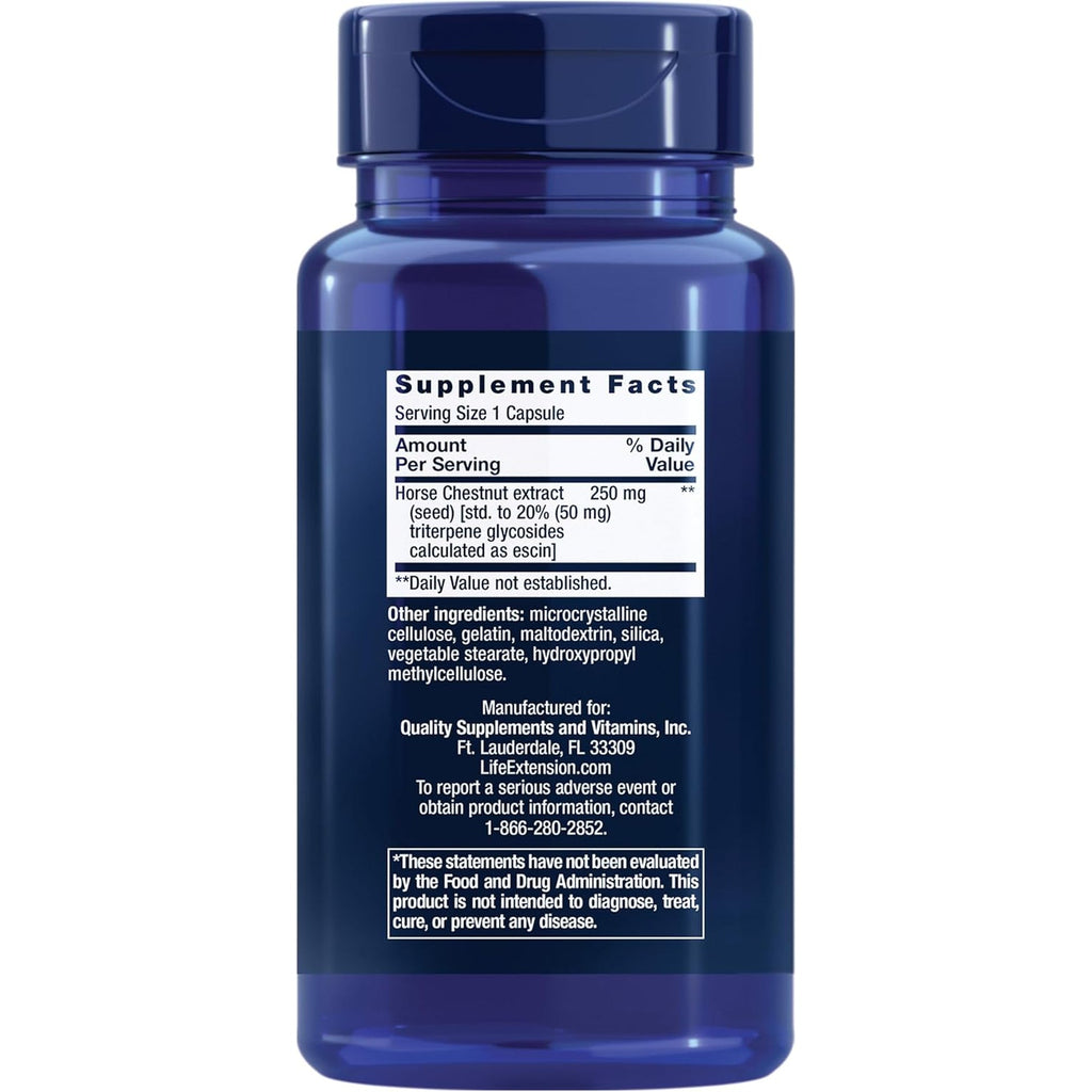 Life Extension Venotone – Standardized Horse Chestnut – Promotes Healthy Fluid Balance – Gluten-Free, Non-Gmo – 60 Capsules