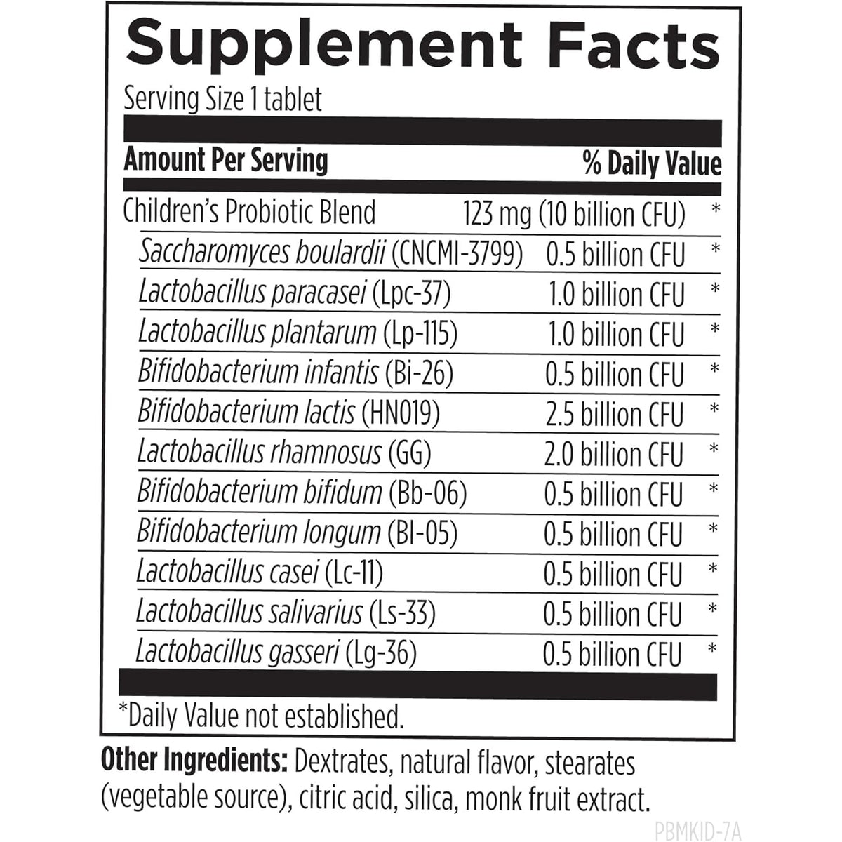 Designs for Health Probiomed Kids Chewable Probiotic - 10B CFU Gut & Immune Support for Children - Lactobacillus, Bifidobacterium + Saccharomyces Boulardii - Delicious Berry Flavor (30 Tablets)