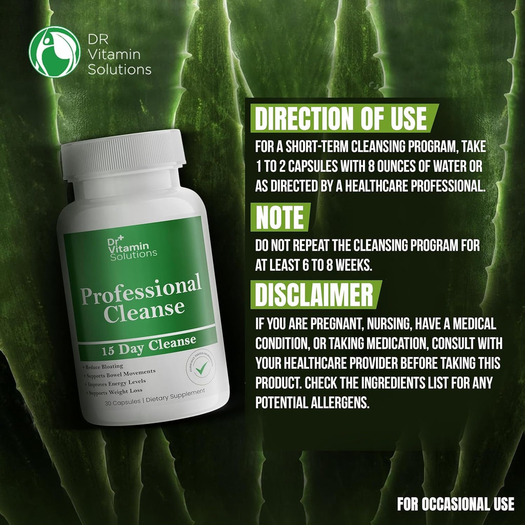 15 Day Gut Cleanse Detox for Women, GLP-1 Support - Natural Colon & Detox Cleanse for Weight Loss - Bloating & Constipation Relief - Flushes Toxins & Supports Immunity - 30 Ct.