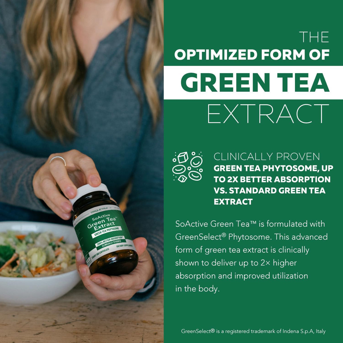 Soactive Green Tea Extract - Supports Metabolism & Weight Management - 60 Capsules