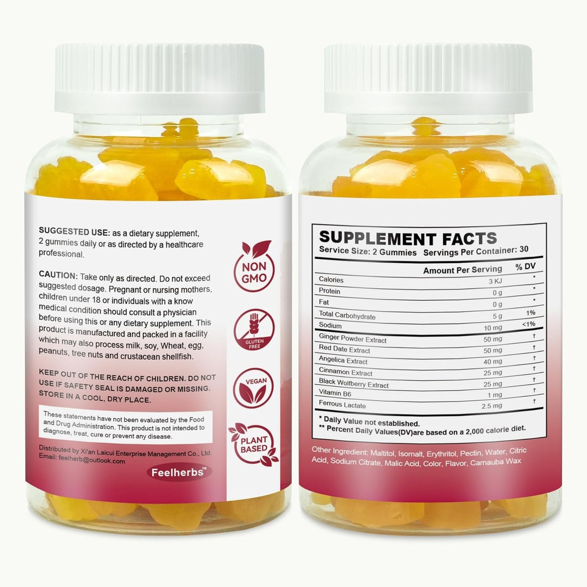 Womb Gummies for Women Ovary & Uterus Cleanse Detox, Pineapple Feminine Balance Fertility Gummies to Help Get Pregnant, Vegan Fertility Support, Gluten-Free, 60 Count