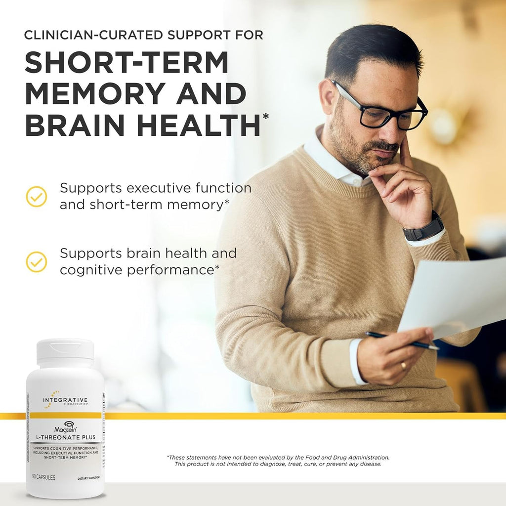 Integrative Therapeutics Magtein L-Threonate Plus, Cognitive Support 90 Capsules