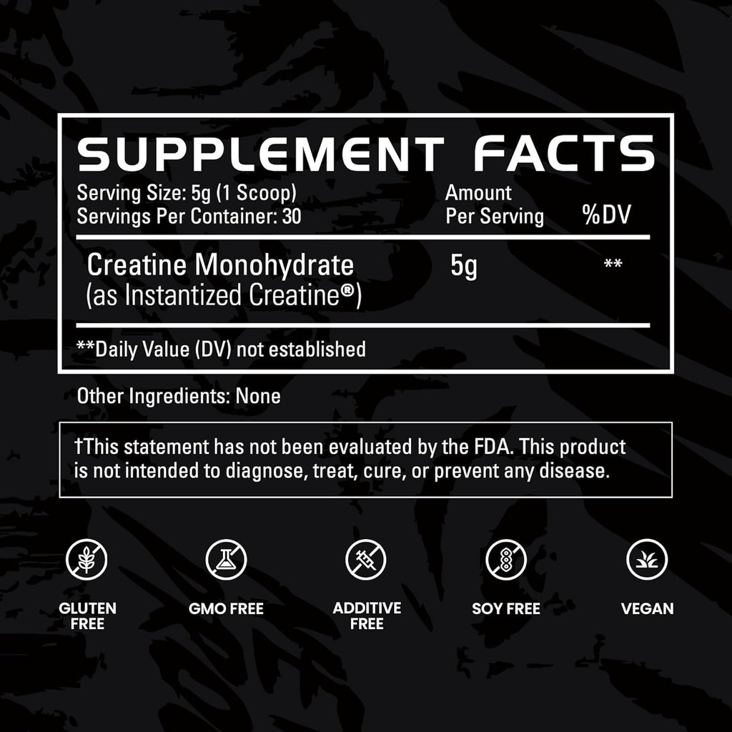 Gains in Bulk Instantized Creatine Monohydrate for Men & Women, Soluble Creatine Powder, Supports Muscle Building, Strength and Performance, Bodybuilding Supplements, Unflavored, 30 Servings