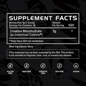 Gains in Bulk Instantized Creatine Monohydrate for Men & Women, Soluble Creatine Powder, Supports Muscle Building, Strength and Performance, Bodybuilding Supplements, Unflavored, 30 Servings