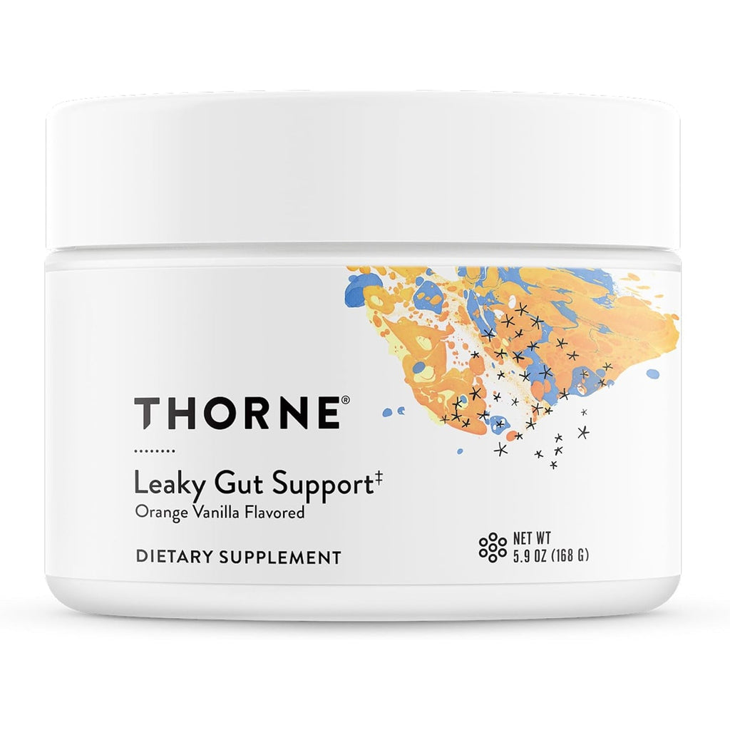 THORNE - Leaky Gut Support (Formerly Enteromend) - Gut Health Supplement - Supports Optimal Digestive Function & Bowel Regularity* - NSF Certified for Sport - Orange Vanilla Flavor - 30 Servings