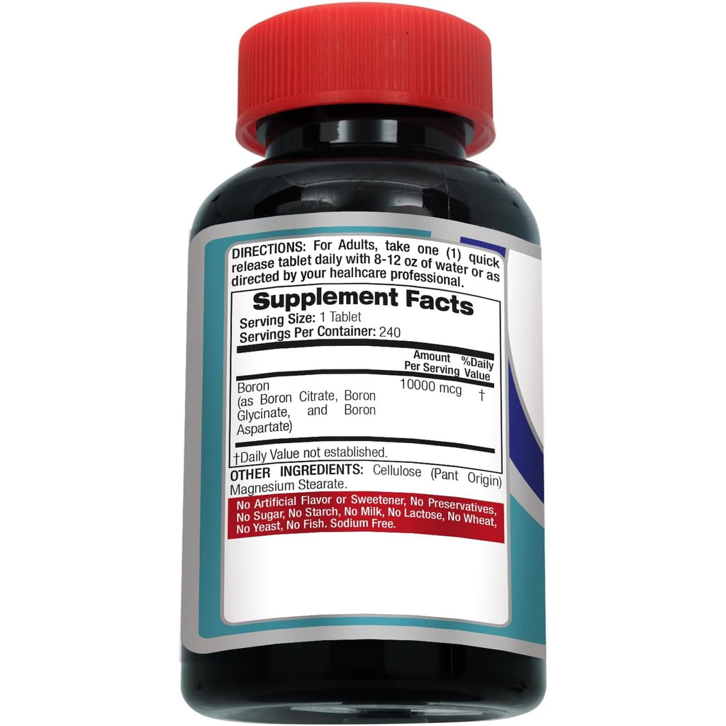 Lab | Boron |10 Mg | 240 Servings | Boron Supplement