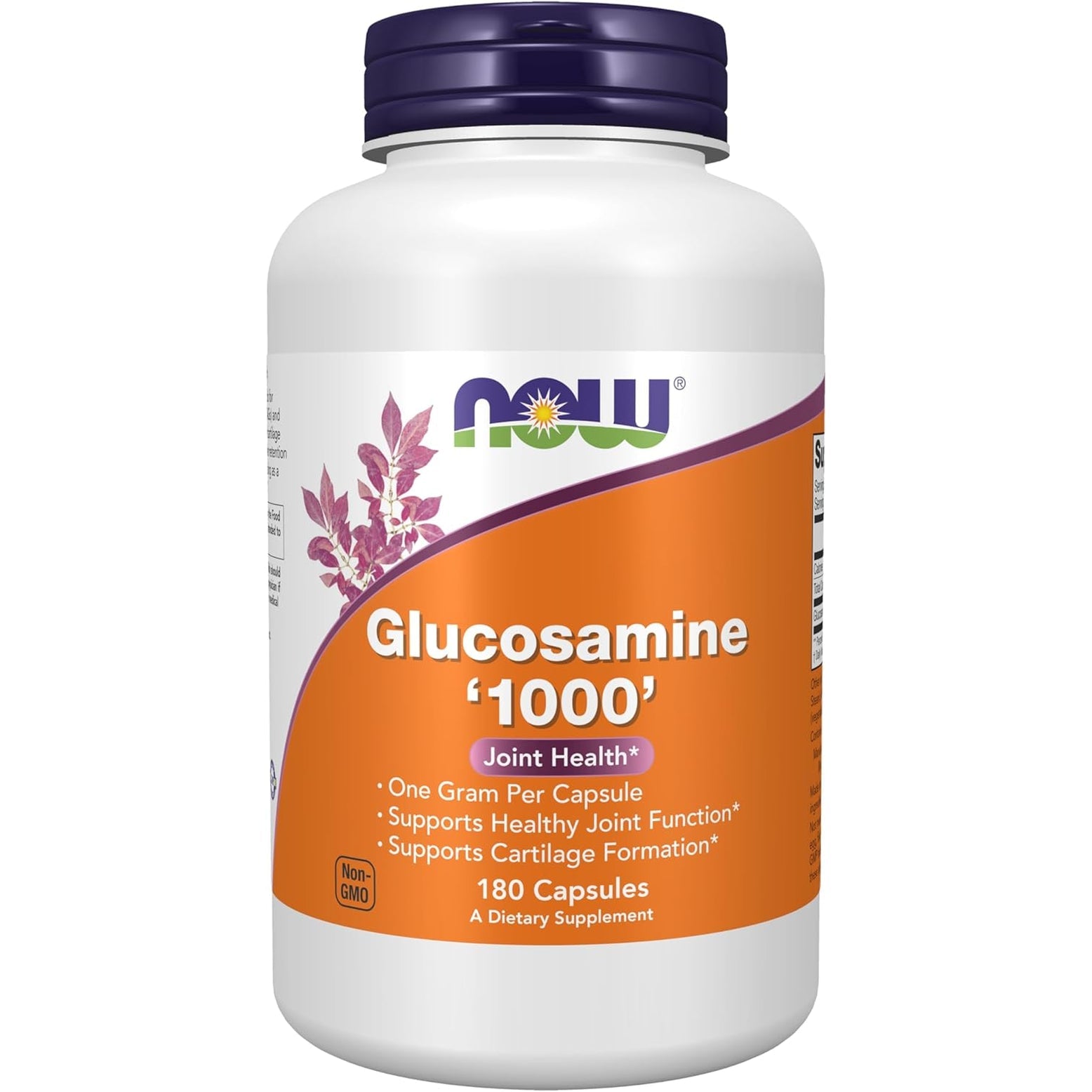 NOW Foods Supplements, Glucosamine '1000', with UL Dietary Supplement Certification, 1 G per Capsule, 180 Veg Capsules