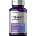 Horbaach Probiotics for Women and Men | 60 Capsules | 14 Probiotic Strains with Prebiotic | 50 Billion Active Organisms | Non-Gmo & Gluten Free Supplement