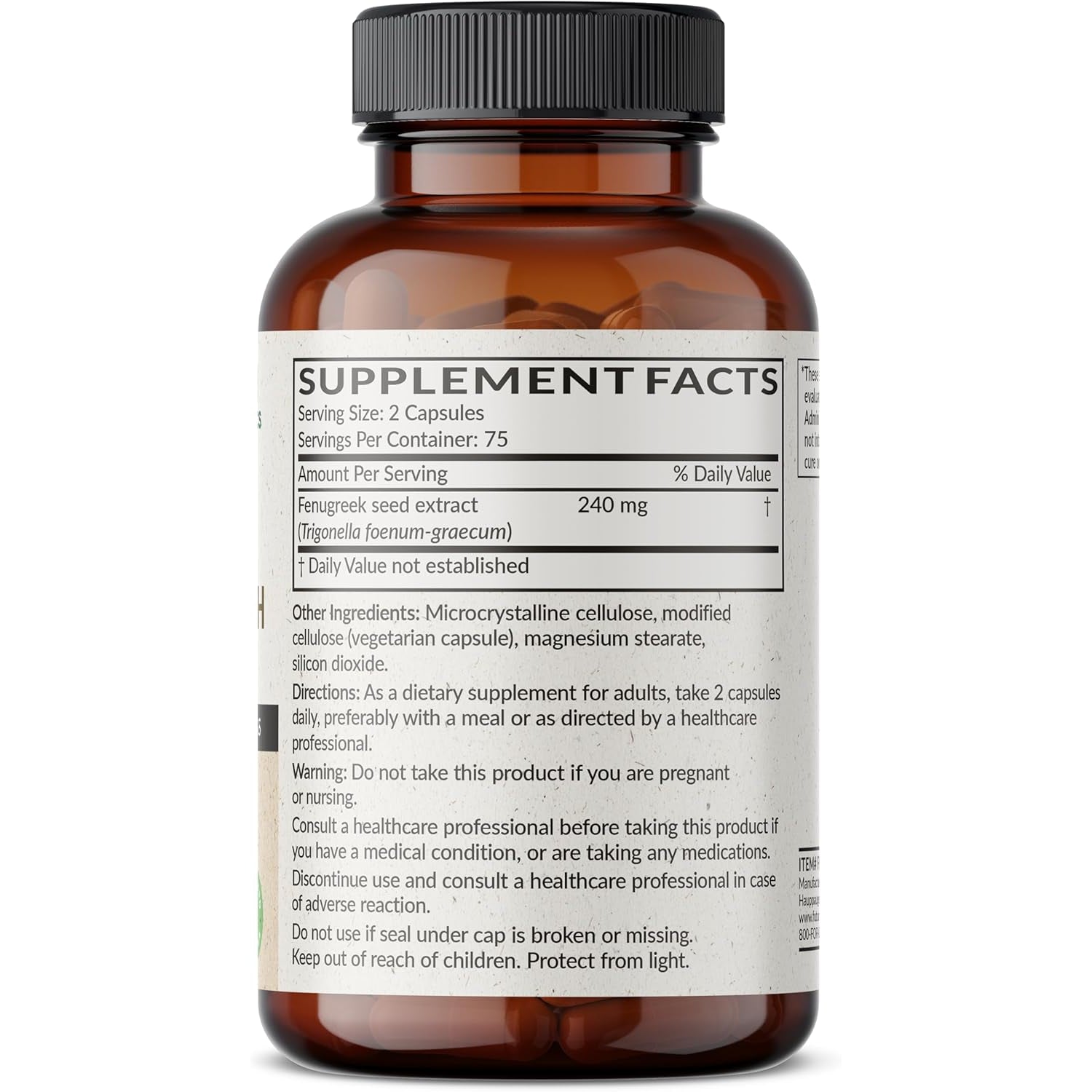 Futurebiotics Fenugreek Extra Strength Supports Overall Good Health & Well-Being, Non-Gmo, 150 Vegetarian Capsules