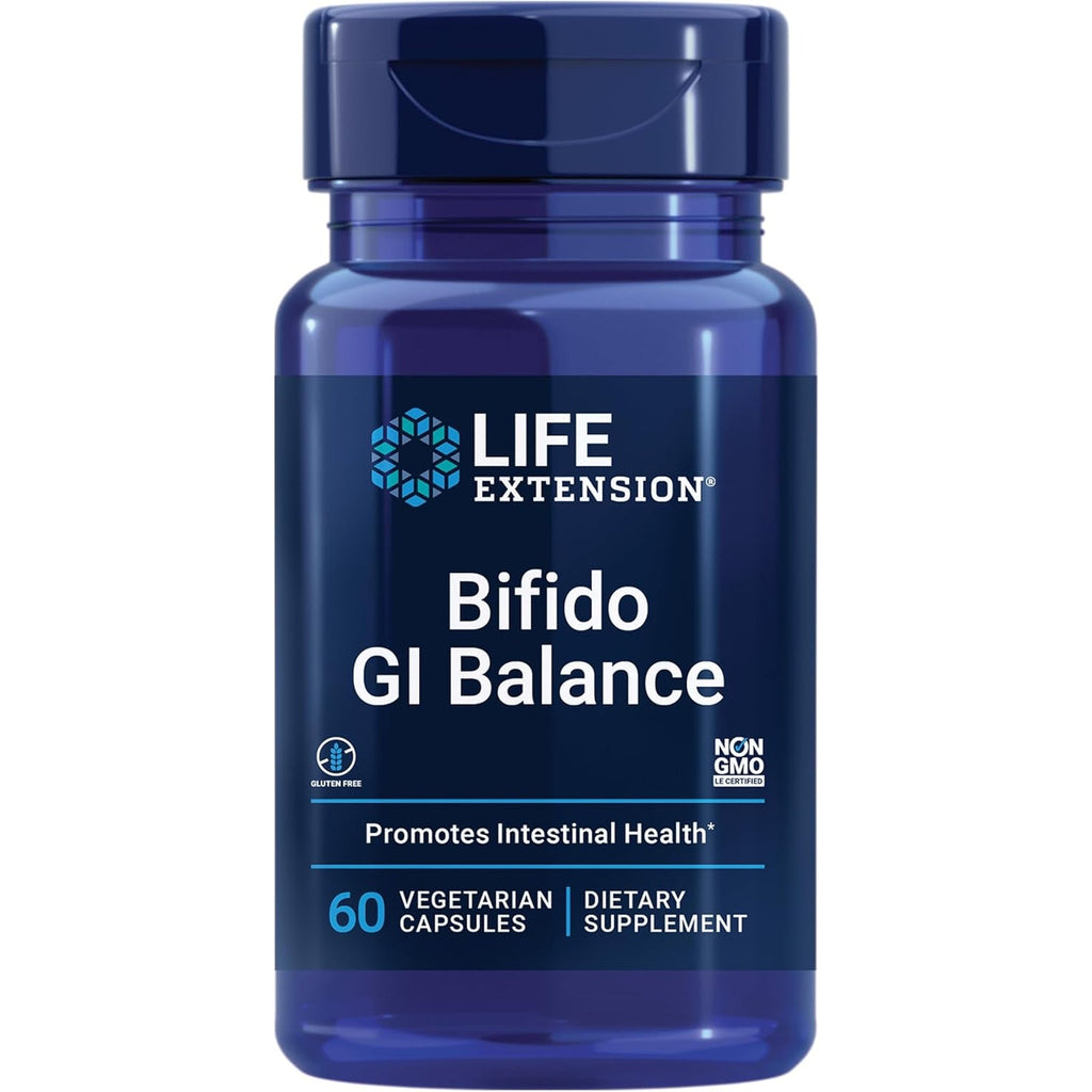 Life Extension Bifido GI Balance, Probiotics, Bifidobacterium Longum BB536® (2 Billion CFU), Support Healthy Gut & Digestive Health, Gluten-Free, Non-Gmo, Vegetarian, 60 Capsules