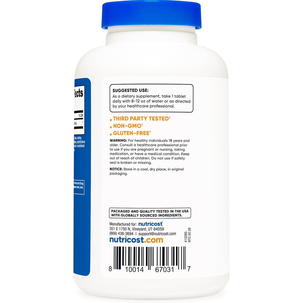 Nutricost L-Arginine 1000Mg, Amino Acid Tablets (150 Tablets)