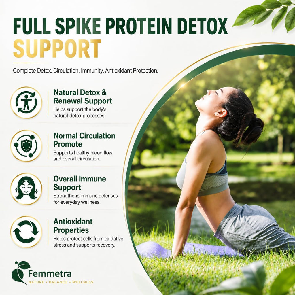 Spike Protein Detox Capsules, Nattokinase Supplement 8000FU, Quercetin with Bromelain & Curcumin Etc. 13-In-1 Protein Capsules Wellness Formula for Immune Health, Vegan, Non-Gmo, 120 Capsules
