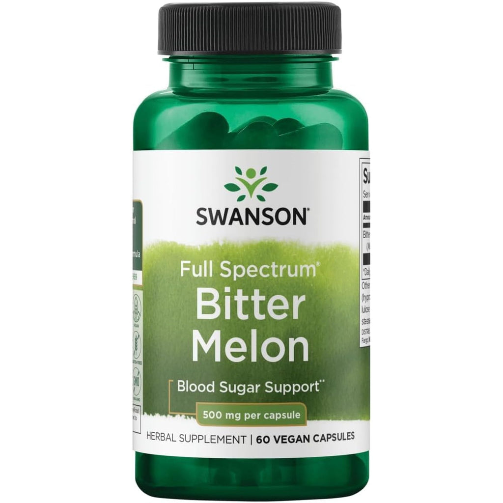 Swanson Full Spectrum Bitter Melon (Momordica) 500 Milligrams 60 Capsules