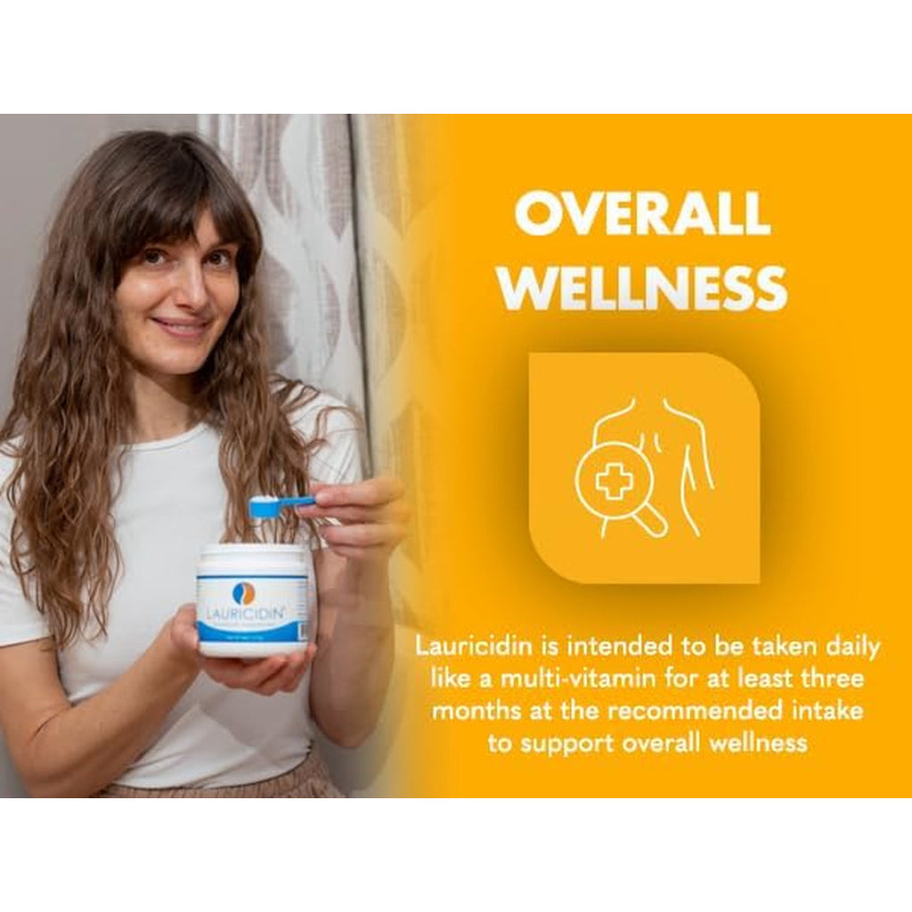 Lauricidin- the Original Monolaurin Supplement- 3000Mg per Serving- 227G per Jar (Essential Immune Support and Gut Health)