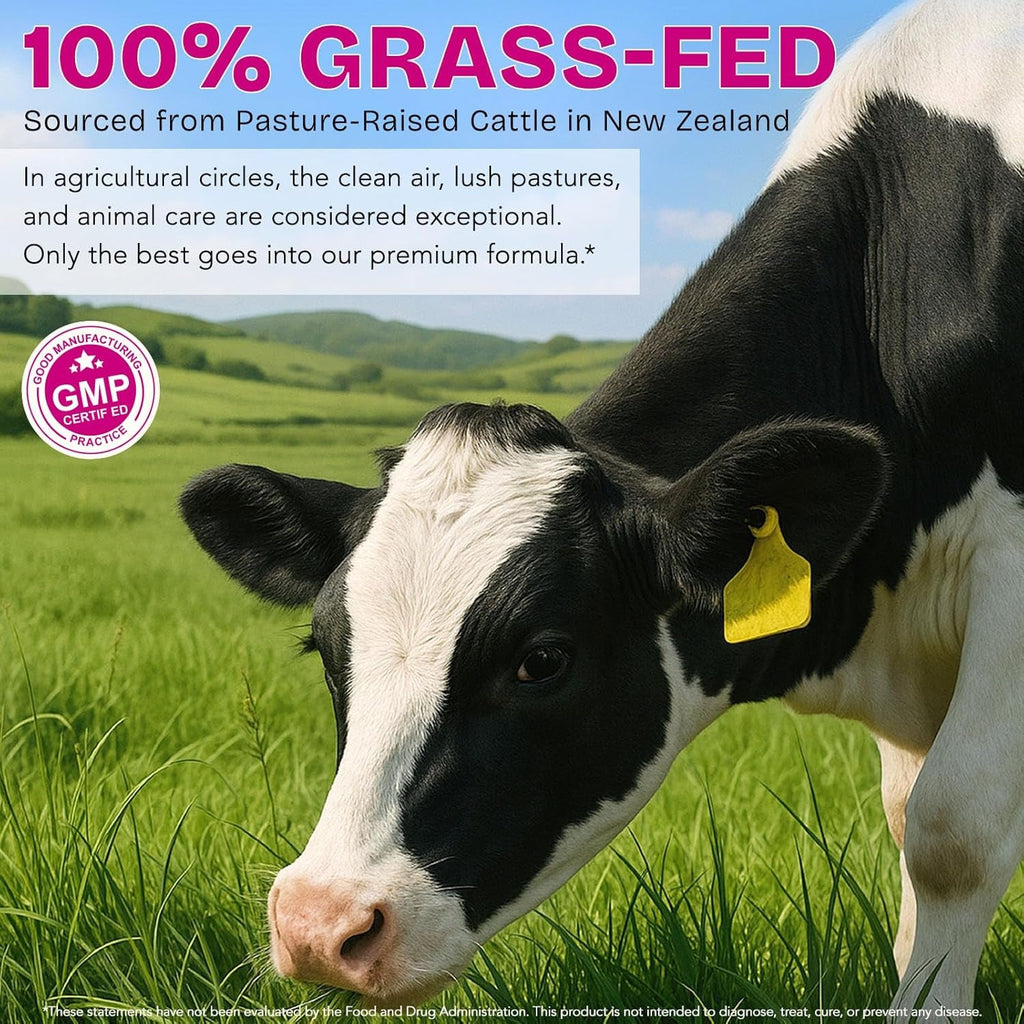 Beef Organ Supplement for Women - Grass-Fed Beef Liver, Kidney, Heart, Uterus, Ovary - Supports Female Energy & Hormone Balance - Pasture Raised in New Zealand - Iron, B12 & Coq10 - 120 Capsules